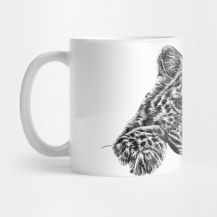 Amur leopard cub Mug